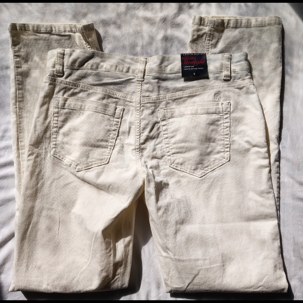 Tommy Hilfiger Off-White Straight Leg Pants